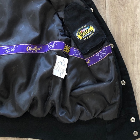 Crown Royal, NASCAR, Vintage, Y2K, Pit Crew, Racing Team Jacket, Mens, M, RARE - Picture 11 of 17